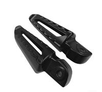 Click150/160 - Patins de pédale texturés antidérapants - Repose-pieds arrière pliables pour Vario160 en alliage d'aluminium (1 paire, noir/argent) (noir)