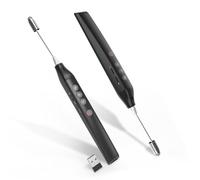 Clicker de présentation avec pointeur rétractable pour enseignant : pointeur de tableau de présentation sans fil, clicker PowerPoint à distance rechargeable avec marquage, contrôle du volume, lien