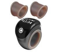 Clicker électronique - Bague de comptage stable en temps réel avec affichage numérique à 5 chiffres, numération manuelle d'impulsion, bouton poussoir en résine légère | Suivi du nombre pour la marche
