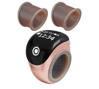 Clicker électronique - Bague de comptage stable en temps réel avec affichage numérique à 5 chiffres, numération manuelle d'impulsion, bouton poussoir en résine légère | Suivi du nombre pour la marche