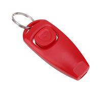 Clicker et Sifflet de Dressage pour Animaux de Compagnie, Outil Compact pour L'obéissance des Chiens et Le Dressage des Chats, en Plastique, Rouge, 1 Pièce (Rouge)