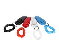 Clicker et Sifflet de Rappel 2 en 1 pour Animaux de Compagnie, Fournitures D'entraînement au Comportement des Chiens, Son Haute Fréquence, Plastique Durable, Paquet de 4
