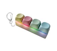 Clicker Fidget, Keyboard Keychain, Pocket Relief Tool, High Responsiveness Actuation Design, Integrated Silent Spring Tech, Premium Tactile Hardware, Compact Aesthetic Model for Classroom Travel Gift