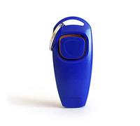Clicker pour chien - Sifflet de dressage 2 en 1 - Bleu