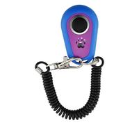 Clicker Pour Chiens - Design Ovale Bicolore, Matériau En Acier Inoxydable ABS, Outil De Formation Portable Avec Sangle De Poignet, Correcteur De Comportement Des Animaux De Compagnie Avec S, Bleu