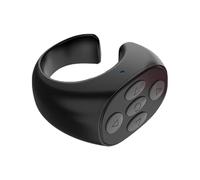 Clicker sans fil pour téléphone, télécommande robuste avec pointe de doigt Page Turner, télécommande de caméra rechargeable avec anneaux de défilement pour téléphones et tablettes