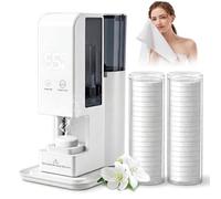 Clickovia Distributeur de serviettes Hot Face pour 40 serviettes compressées, chauffe-serviettes automatique, chauffage instantané à 55 °C en 5 secondes, réservoir d'eau de 500 ml, pour spa, maison et
