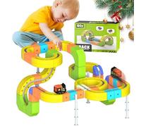 Clickrail - Kit de train électrique magnétique avec moteur et boucles à 360° - Kit de construction magnétique créatif pour enfants - Jouet éducatif - Cadeau (167 pièces)