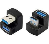 CLICKSELL-1 Adaptateur Usb 3.0 Coudé Vers Le Haut Et Vers Le Bas, Extension 180 Degrés 5 Gbit/S