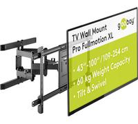 CLICKSELL-49746 Support Tv Pro Fullmotion (Xl) / 43" À 100" (109-254 Cm) / Entièrement Mobile / Pivotant Inclinable / 60 Kg / Vesa Standard / Noir