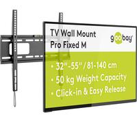 CLICKSELL-49890 Pro Support Mural Tv Pour Écrans Et Téléviseurs De 32-55 Pouces (81-140 Cm)-Fixation Murale Tv Avec Une Capacité De Charge Max. De 50 Kg Accroche Television Mural Vesa 300 X 300