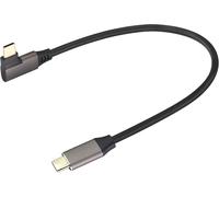 CLICKSELL-90 Degrés Usb 3.1 Type C Câble Angle Droit Et Gauche 3.1 Usb Type C Mâle D'Extension Câble Prend En Charge,Données,Audio,Vidéo Câble Pour Ordinateur Portable,Téléphone Portable.(0.3M/1Pied)