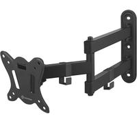 CLICKSELL-Bras Tv Mural Articulé Pour 10""-32"" Tv, Accroche Tv Mural Universel Poids De 25 Kg-Fixation Murale Tv Vesa 75X75 & Vesa 100X100/Support Television Mural Pivotant Inclinable Np15-B Noir