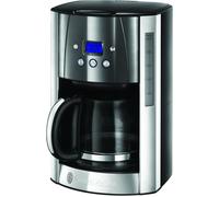 CLICKSELL-Cafetière [Technologie Whirltech-Extraction Optimale] Luna Grise (1000W,Verseuse En Verre 1,5L, 12 Tasses, Programmable, Minuteur Digital, Auto-Nettoyante) Machine À Café Filtre 23241-56