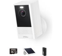 CLICKSELL-Cell 2 + Panneau Solaire Caméra Surveillance Wifi Sur Batterie 4Mp Ip Caméra Sans Fil Wi-Fi 2.4/5 Ghz,Détection Humaine,Vision Nocturne Couleur, Carte Sd 32G Intégrée Et Audio Bidirectionne