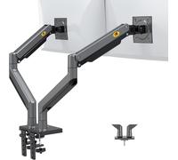 CLICKSELL-Double Bras De Moniteur Ultra Large Pivotant À Mouvement Complet Avec Ressort À Gaz Pour Écrans De 22 À 32 Pouces, Charge Maximale De 15 Kg Vesa 75/100 Support Ecran Pc G35