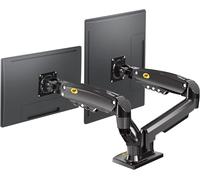 CLICKSELL-Double Support De Moniteur, Support Ecran Pc Pour Écrans 17-27 Pouces, La Charge 2-9 Kg Vesa 75/100Mm F160