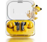 CLICKSELL-Ear (A) Ecouteurs Bluetooth Sans Fil Avec Intégration De Chatgpt, Réduction Active Du Bruit, Algorithme Bass Enhance Et Jusqu`À 42,5 Heures D`Écoute - Jaune