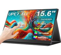 CLICKSELL-Écran Tactile Portable 15.6 Pouces Moniteur Portable Pour Laptop 1080P Mobile Monitor With Mini Hdmi/Usb-C External Monitor Pour Laptop/Pc/Phone/Console De Jeu, Vesa Mountable