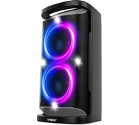 CLICKSELL-Enceinte Bluetooth Puissante, 160W Partybox, Loud Sonsuper Bass, Grosse Party Haut Parleur Bluetooth De Lumière Led, Charge Rapide, Mic& Guitare In,Tf,U-Disk, Aux, Eq, Pour Party, Extérieur