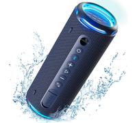 CLICKSELL-Enceinte Bluetooth, Son Surround À 360 Degrés, Portable Haut-Parleur Sans Fil Avec Lumière Led, Basses Puissantes, Étanche Ipx7, Autonomie De 24H, Contrôle Via L'Application Pour Fête