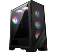 CLICKSELL-Mag Forge 120A Airflow Boîtier Pc Moyen Tour Atx, Micro-Atx & Mini-Itx, Verre Trempé, Façade Mesh, 6 Ventilateurs Auto-Rgb 120Mm, Filtre Antipoussière Magnétique, Ports Usb 3.2 Gen 1 Type-A