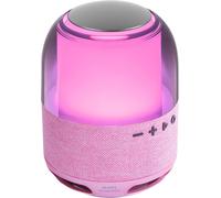 CLICKSELL-Msflowp, Haut-Parleur Portable Bluetooth 15W, Ã\U2030Clairage Orbilight Rgb 360°, Son Puissant Avec Haut-Parleur Deepbass 57Mm, Gaming Compact Avec Bluetooth 5.3 + Microsd, Rose