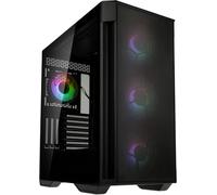 CLICKSELL-Observatory Z Mesh Argb E-Atx Boîtier Informatique Midi-Tour, 4 Ventilateurs Argb Préinstallés, Panneau Latéral En Verre Trempé Avec Fonction Quick-Release