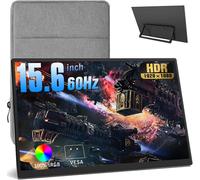 CLICKSELL-Portable Monitor + Sleeve 15,6 Zoll,1080P,Tragbarer Laptop Game Office Monitor Mit 100% Srgb Fhd Hdr Hdmi,Für Computer,Phone Game Devices