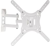 CLICKSELL-Proper Support Mural Robuste Pour Tv 23"" À 55"", Inclinaison 15 Degrés, Vesa 200 X 200, Blanc Pb105