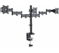 CLICKSELL-PureMounts OFFICE-03 Soporte de escritorio Para 3 monitores 33-69 cm (13-27""), inclinable: -45 ° a 45 °, giratorio: 180 °, giratorio: 360 °, VESA 100x100, Negro