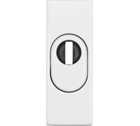 CLICKSELL-Rszs316 W 09409 Sb Bague De Protection Avec Protection De Cylindre Pour Porte En Métal Blanc