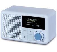 CLICKSELL-S66822 Radio Portable Mini Dab+ Avec Bluetooth (Batterie Rechargeable, Écran Couleur À Intensité Variable, Antenne Télescopique, Minuterie De Mise En Veille, Réveil, Aux, Usb-C) Bleu