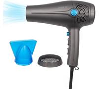 CLICKSELL-Sèche-Cheveux Professionnel 2000 W, Câble Rétractable Sur Simple Pression D'Un Bouton, 3 Niveaux De Température/Puissance Avec 2 Vitesses De Ventilation, Buse Rotative À 360° (Amovible)
