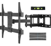 CLICKSELL-Support Mural Tv, Support Tv Mural Orientable Et Inclinable Pour Tv Plat Et Incurvé Lcd Led 32-84 Pouces, Robuste Bras Television Mural Jusqu'À 60Kg,Accroche Tv Mural Max. Vesa 600X400Mm Ma
