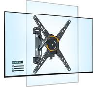 CLICKSELL-Support Tv Murale Rotatif Pour Téléviseurs 13-49 Pouces, Support Tv Inclinable Et Pivotant Pour Écrans Plats Et Courbes, Vesa 75X75-300X300Mm, Jusqu'À 25Kg, Support Murale D'Angle