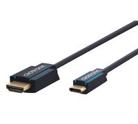Clicktronic 1M USB C vers HDMI Adaptateur pour TV USB-C vers HDMI 2.0 Câble Adaptateur 4K 60Hz Compatible Thunderbolt 3 Compatible avec iPad Pro Air, MacBook Pro, iMac, Galaxy, Surface Book 2, XPS