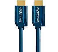 ClickTronic 20m High Speed HDMI câble HDMI HDMI Type A (Standard) Bleu