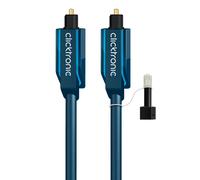 ClickTronic 2m Toslink Opto-Set câble audio Bleu