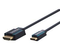 ClickTronic 44928 câble vidéo et adaptateur 1 m USB Type-C HDMI Type A (Standard) Noir