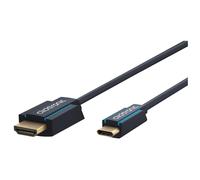 ClickTronic 44928 câble vidéo et adaptateur 1 m USB Type-C HDMI Type A (Standard) Noir