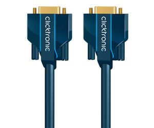 ClickTronic 5m VGA Connection câble VGA VGA (D-Sub) Bleu