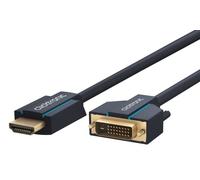 Clicktronic 70342 Casual Câble Adaptateur HDMI/DVI, 3m Longueur