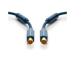 clicktronic Antennen câble de raccordement [1x Antennenprise mâle 75 ? - 1x Antennenbuchse 75 ?] 3 m 95 dB ore