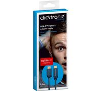 clicktronic câble adaptateur USB-C vers HDMI 1 m (boîte de 1)