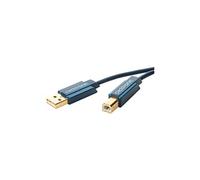 ClickTronic - Câble USB - USB type B (M) pour USB (M) - USB 2.0 - 1.8 m - gris