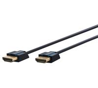 Clicktronic Casual Câble HDMI haute vitesse ultrafin avec Ethernet (Câble fin haute vitesse pour TV HD- et 3D-) 0,5 m
