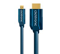 Clicktronic Casual Micro câble adaptateur HDMI avec Ethernet - longueur : 5,00 m