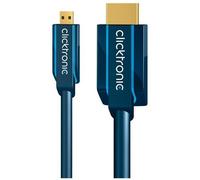 clicktronic Clicktronic Câble adaptateur Micro-HDMI 2m, avec Ethernet 70328 Quantité:1