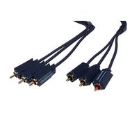 CLICKTRONIC HQ Câble OFC 3x cinch(M) - 3x cinch(M), vidéo RVB/YUV, 10m (11.90.1085)